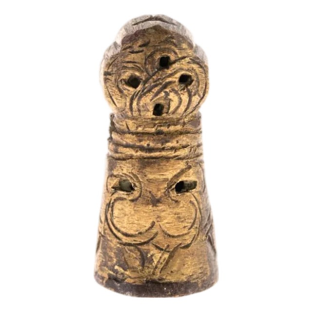 Antique Late 17th Century Engraved Bronze Seal For Sale