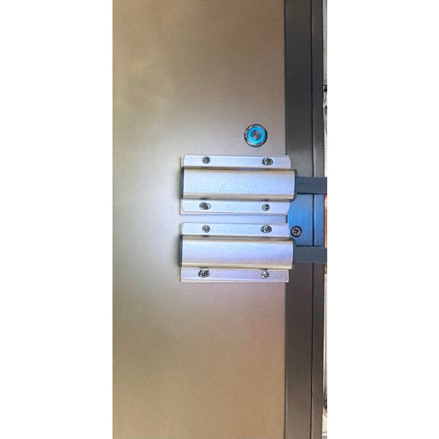 Caracole Modern Acrylic and Sati Nickel Light Up Stop and Stare Sideboard For Sale - Image 9 of 10