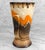 Mid-Century Modern Mid-Century Art Deco Czech Pottery Orange Brown Mountain Glazed Vase For Sale - Image 3 of 9