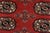 Textile Bokhara Rug 3’2” X 5’3” Red Wool Tribal Hand-Knotted Oriental Carpet For Sale - Image 7 of 13