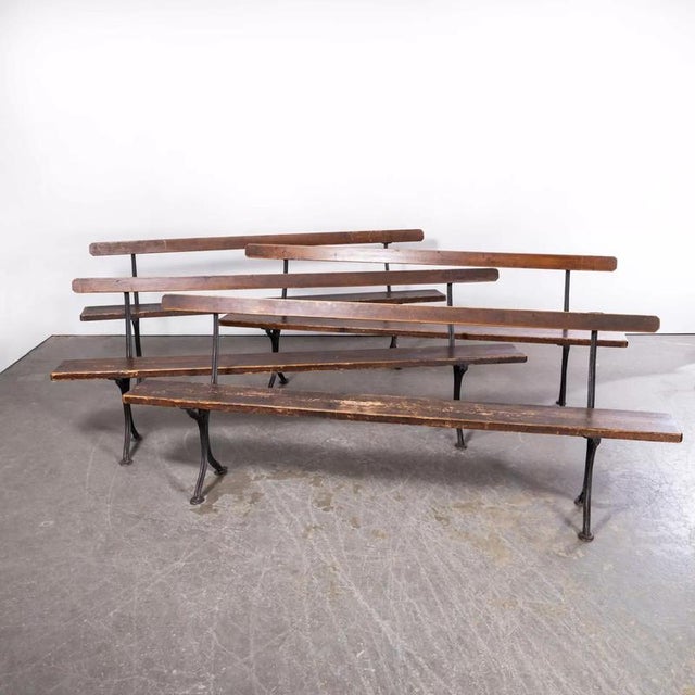 1940's English Cast Metal Church Benches. We occasionally come across cast metal benches, mainly from stations or public...