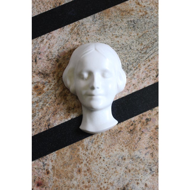 1950s Goebel Wall Mask of the Unknown Woman From the Seine For Sale - Image 5 of 9