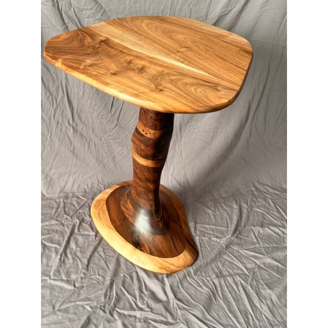 The Zebra Slot Hoodoo Side Table by Green Coyote Custom Dimensions: 20 x 19 x 23 3/4H. Materials: Solid Black Walnut and...