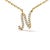 Embrace the elegance of personalization with this stunning 10K Yellow gold pendant, delicately crafted into a flowing...