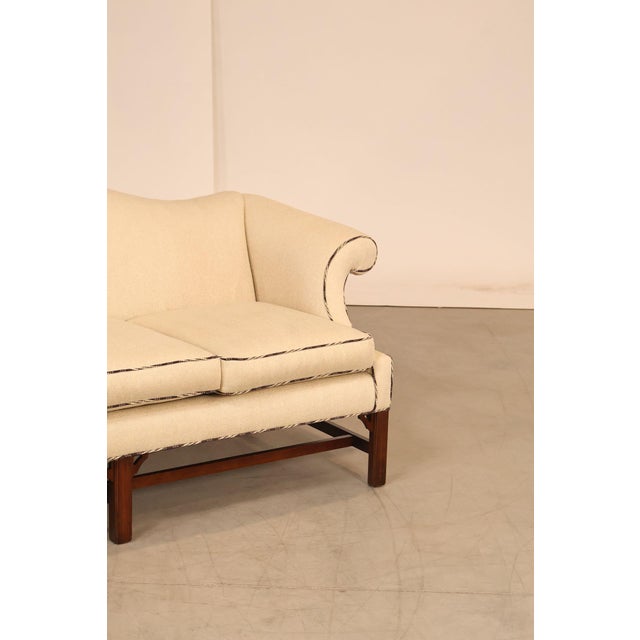 Ethan Allen Vintage Chippendale Style Upholstered Sofa For Sale - Image 14 of 18