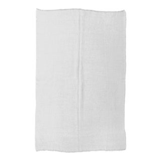 White Vintage Modern Hemp Kilim Rug - 5`4" X 8`0" For Sale