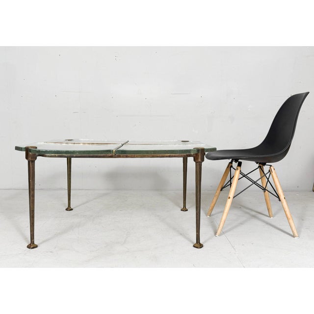 Metal Vintage German Brutalist Side Table by Lothar Klute, 1980s For Sale - Image 7 of 18