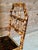 Wood Antique English Burnt Bamboo Side Chair With Japanned Lacquer Seat For Sale - Image 7 of 12
