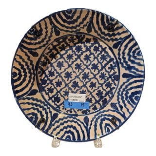 Mid 19th Century Spanish Ceramic Fajalauza Bowl From Granada For Sale
