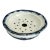 Antique 1900s Belgian Faience De Nimy Flow Blue Bowl W/ Strainer For Sale