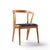 Singer & Sons Bertha Schaefer for Singer & Sons Mid Century Italian Walnut Dining Chairs - Set of 4 For Sale - Image 4 of 11