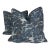 Anna Elizabeth for Greenhouse Fabrics Tapestry in Baltic 22" Pillows-a Pair For Sale