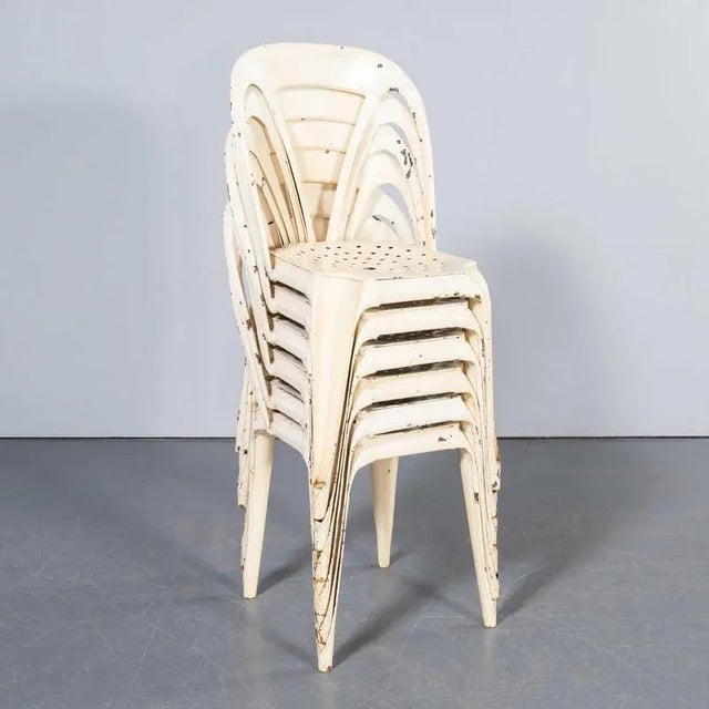 French White Multipls Dining Chairs, 1950s, Set of 6 For Sale - Image 12 of 12