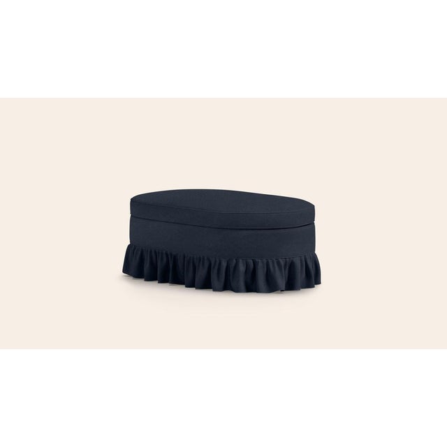 Contemporary Prussian Carlotta Ottoman by Ceraudo For Sale - Image 3 of 7