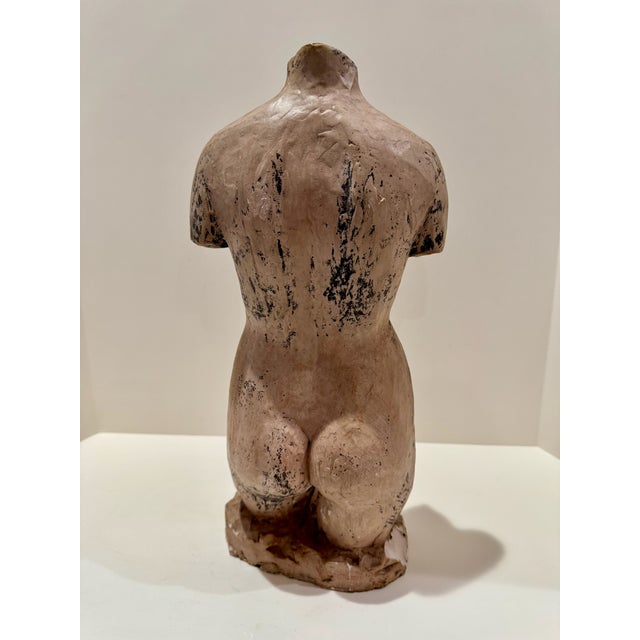 1960s Larry Mohr Signed Ceramic Figurative Torso Sculpture Modernist Female Form For Sale In Atlanta - Image 6 of 11