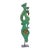 Monumental Early 20th Century Indian Hand-Carved Peacock Architectural Corbel on Iron Gallery Stand For Sale