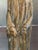 Pair of Vintage/Antique Ceramic Asian Scholar Figures on Pedestal Bases Set of 2 For Sale - Image 17 of 18
