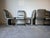 Gray 1984 Set of Six Postmodern Dining Chairs by Vladimir Kagan for Preview For Sale - Image 8 of 12