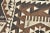 Brown 1980s Hand Knotted Oushak Kilim Striped Diamond Line Design Turkish Kilim Rug For Sale - Image 8 of 9