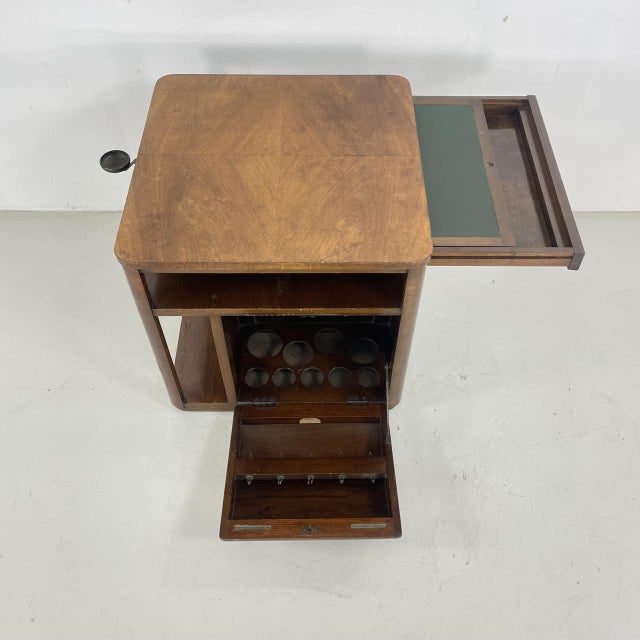 Art Deco Walnut Drinks Cabinet from Incorporall, 1930s For Sale - Image 4 of 17