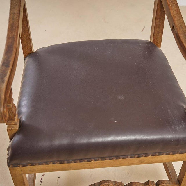Wooden Armchair, Early 1900s For Sale - Image 6 of 7