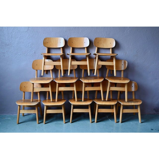 Vintage Children's Chair in Wood and Molded Plywood, 1970s For Sale - Image 14 of 14