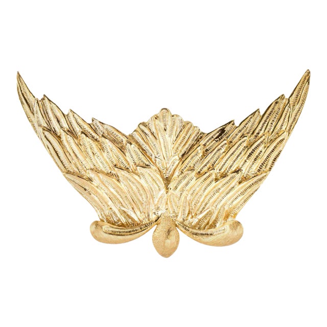 Buccellati L''air Du Temps Angel Wings Brooch 18 Karat Gold Nina Ricci Vintage For Sale