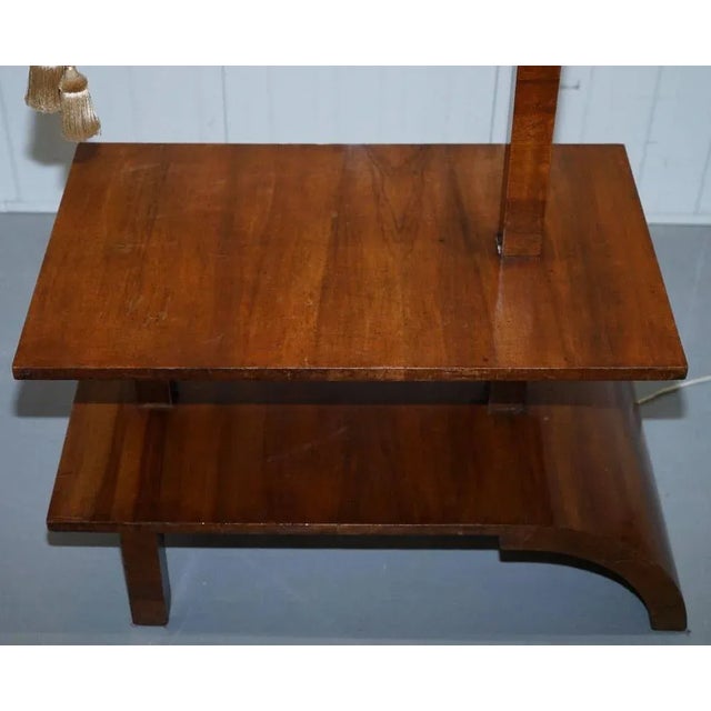 We are delighted to offer for sale this absolutely stunning original Art Deco walnut side table with built in height...