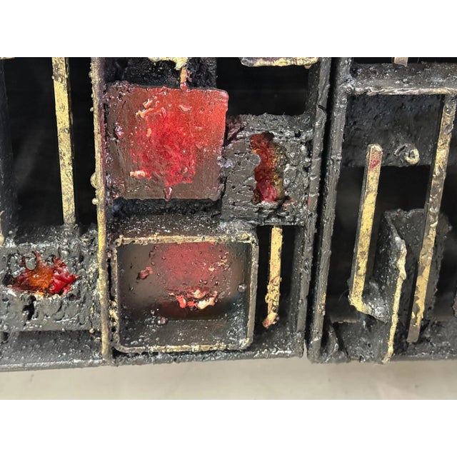 James Bearden Steel, Enamel and Bronze Cabinet For Sale - Image 12 of 13