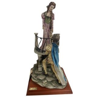 Large Mid-Century Porcelain Romeo and Juliet from Capodimonte, 1960s For Sale