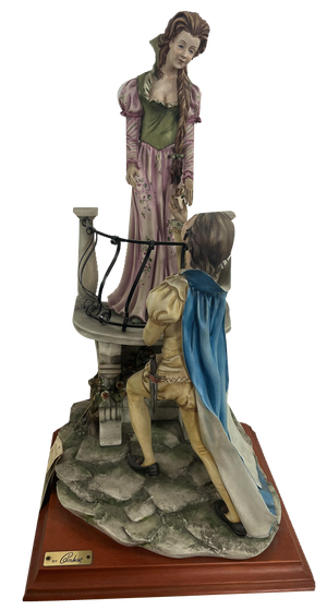 Large Mid-Century Porcelain Romeo and Juliet from Capodimonte, 1960s