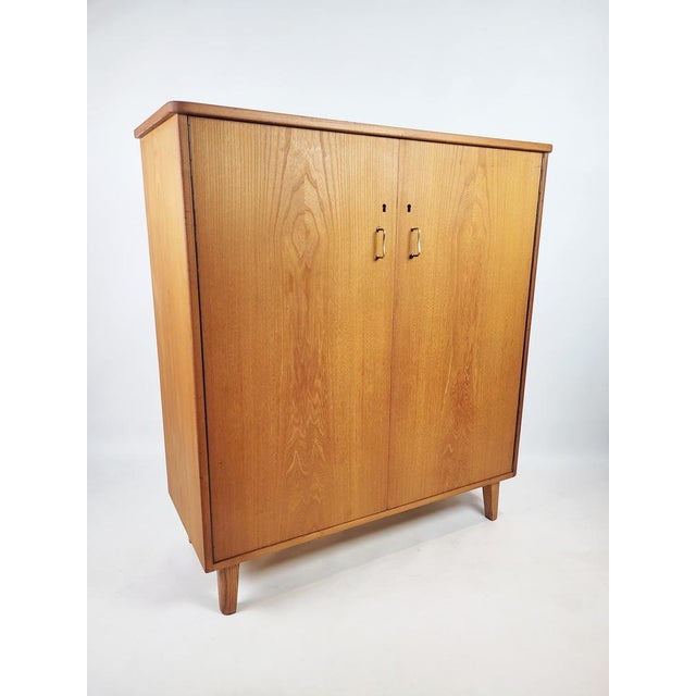 Bodafors Linen Cabinet Chest of Drawers from Svenska Möbelfabrikerna Bodafors, Sweden, 1940s-1950s For Sale - Image 4 of 9