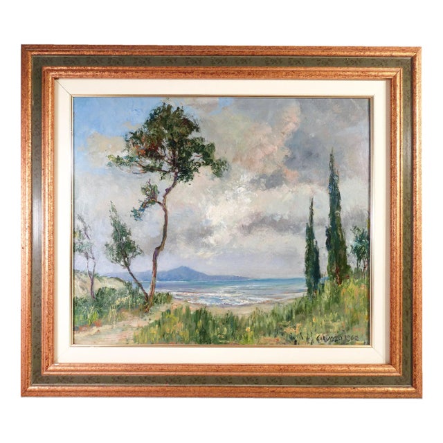 P. A. A. Gariazzo, Landscape, 1962, Oil Painting, Framed For Sale