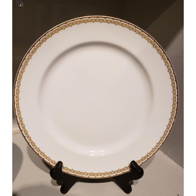 Vintage Haviland Limoges Albany Greek Key Dinner Plates Set of 10