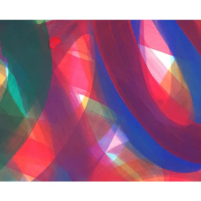 Abstract Contemporary Abstract Gouache on Fabriano Paper Painting "Squirm 2" by Leon Phillips For Sale - Image 3 of 4