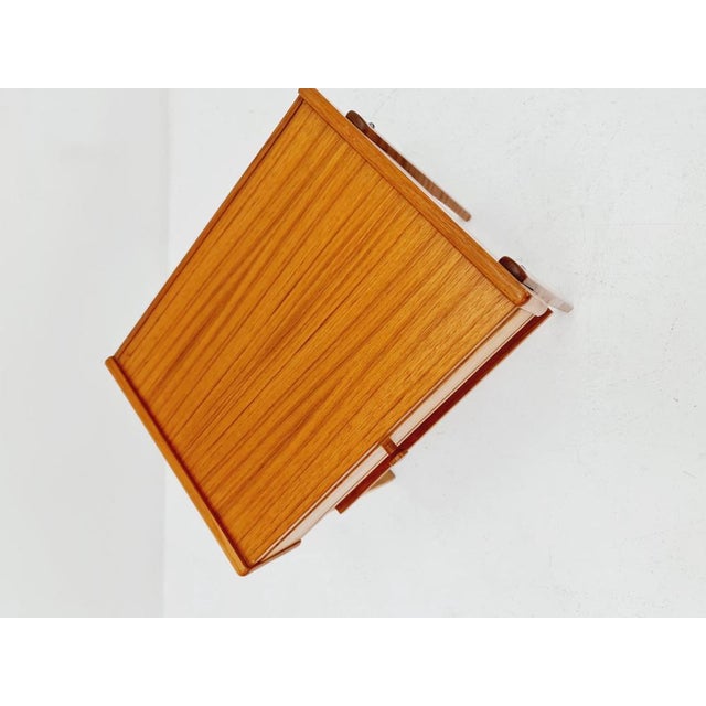 Brown Mid-Century Danish Teak Side Table, 1960s For Sale - Image 8 of 9