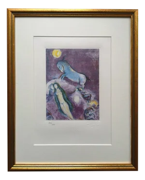 Marc Chagall, Arabian Nights: Coming Down the Tree, 1985, Lithograph
