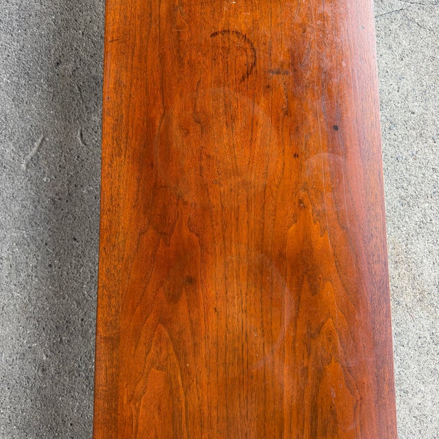 Lane Rythm 6 Foot Long Walnut Coffee Table For Sale - Image 9 of 12