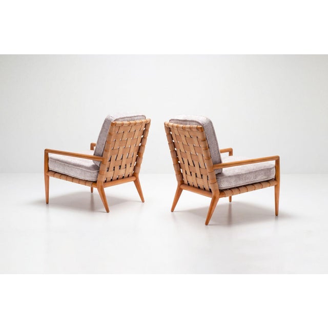 Beige t.h. Robsjohn-Gibbings Lounge Chair, Widdicomb United Kingdom / Usa, C. 1955 For Sale - Image 8 of 14