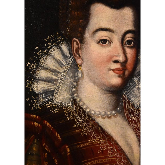 Portrait Bianca Cappello Pulzone 16th Century Painting Oil on Canvas Tuscan School Old Masters This piece is attributed to...