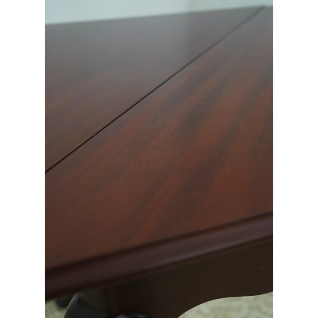 1990s Baker Colonial Williamsburg Mahogany Handkerchief Table For Sale - Image 10 of 14