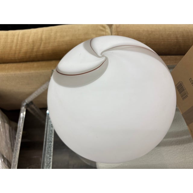 Metal 1970s Italian Modern Murano Glass Lamp For Sale - Image 7 of 10