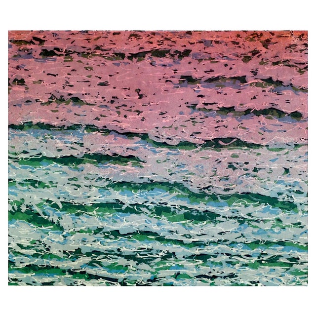 2000 - 2009 "Where the Waves Toss Their Heads" Contemporary Abstract by C LeBlanc For Sale - Image 5 of 5