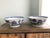 Large Vintage Chinoiserie Blue and White Bowls a Pair For Sale - Image 11 of 12