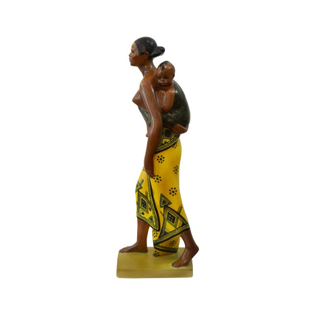 Maternity Abyssinian Ceramics by Abele Jacopi for Lenci, 1930s For Sale - Image 3 of 9