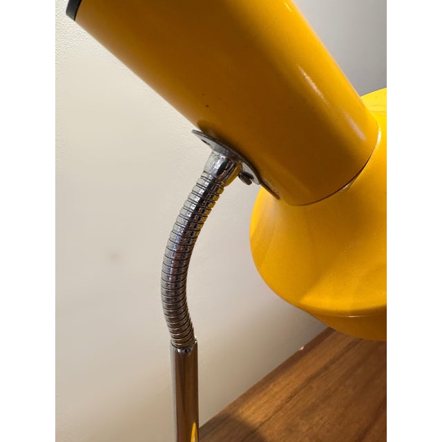 Danish Yellow Table Lamp by Jo Hammerborg for Fog & Mørup, 1960 For Sale - Image 7 of 10
