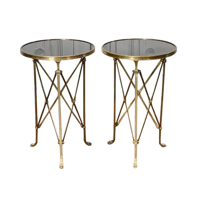 Metal Empire Style Gueridon Tables - A Pair For Sale - Image 7 of 7