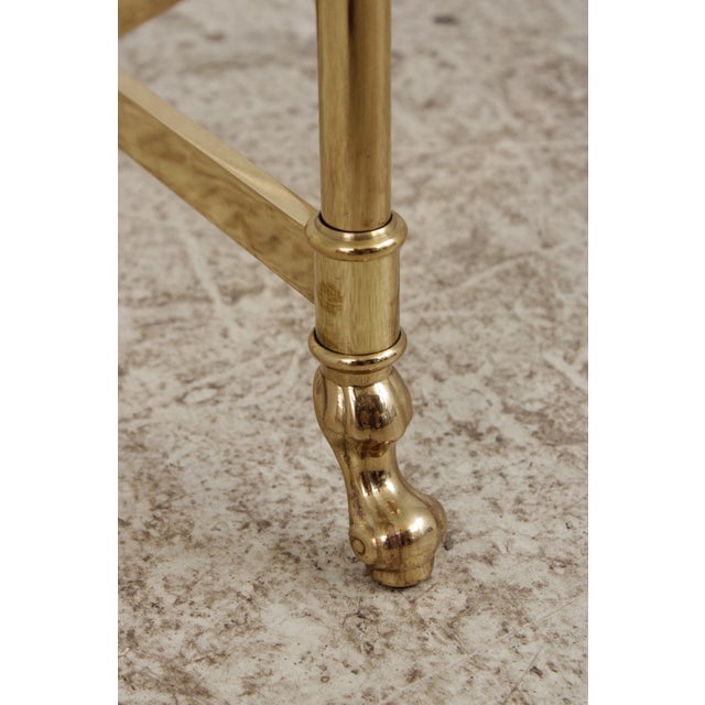 Brass & Glass Round End Table For Sale - Image 13 of 14