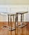 20th Century Flat Bar Chrome and Black Marble Top Cantilever Side Tables, Pair For Sale - Image 10 of 10