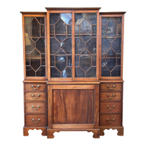 Early 19th Century Small Glass-Front Breakfront